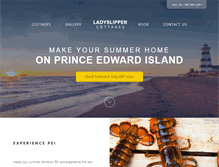 Tablet Screenshot of ladyslippercottages.com